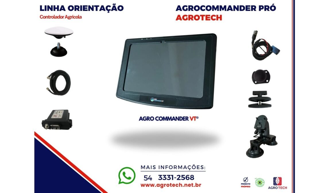Dgps e Controlador Agrícola – AgroCommander Pró 11″
